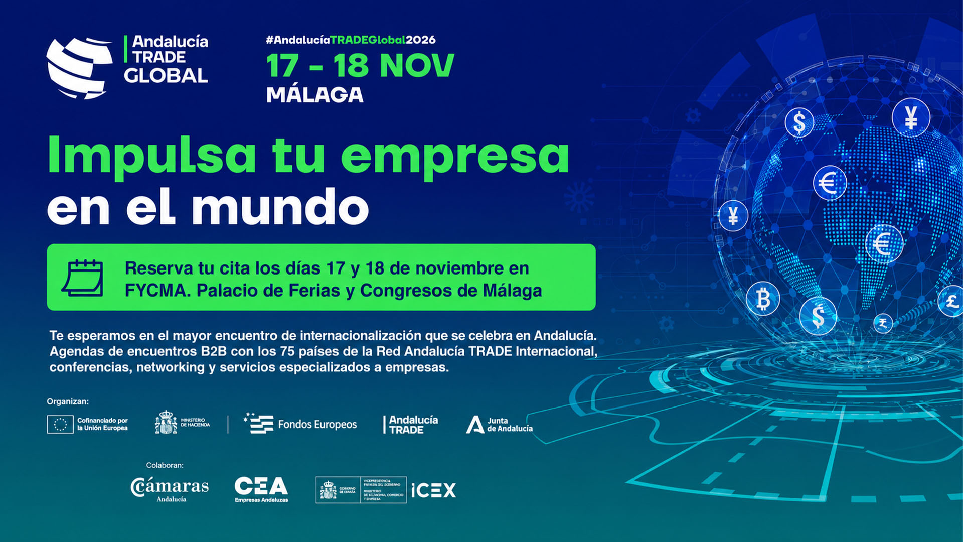 Andalucía TRADE Global 2026: El foro clave para impulsar las PYMEs en el mundo