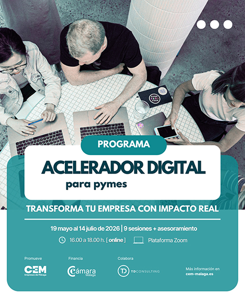 Acelerador Digital para PYMEs: transforma tu negocio con CEM y la Cámara de Comercio