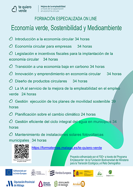 Cursos gratuitos TeQuieroVerde: Impulso a la economía circular y empleo sostenible