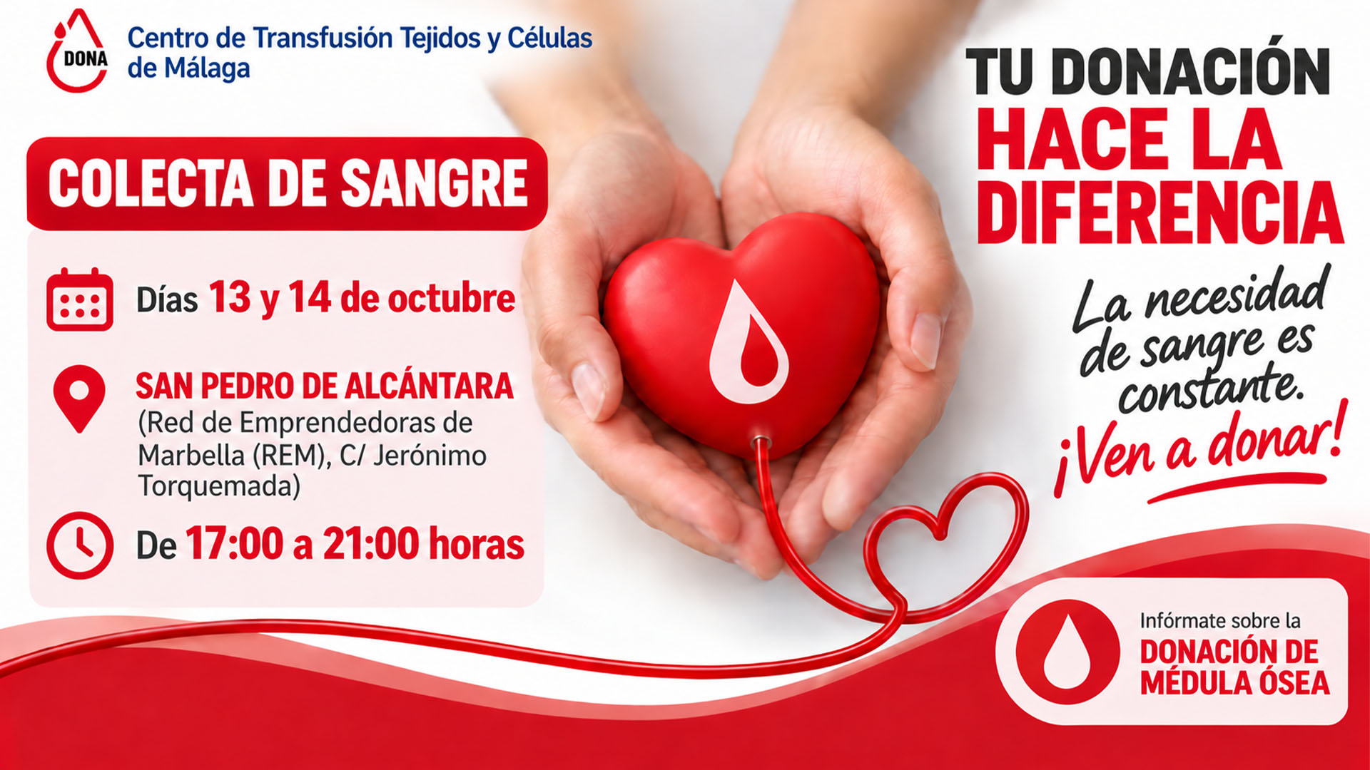 Donar sangre en San Pedro Alcántara: tenemos una cita solidaria los días 13 y 14 de octubre