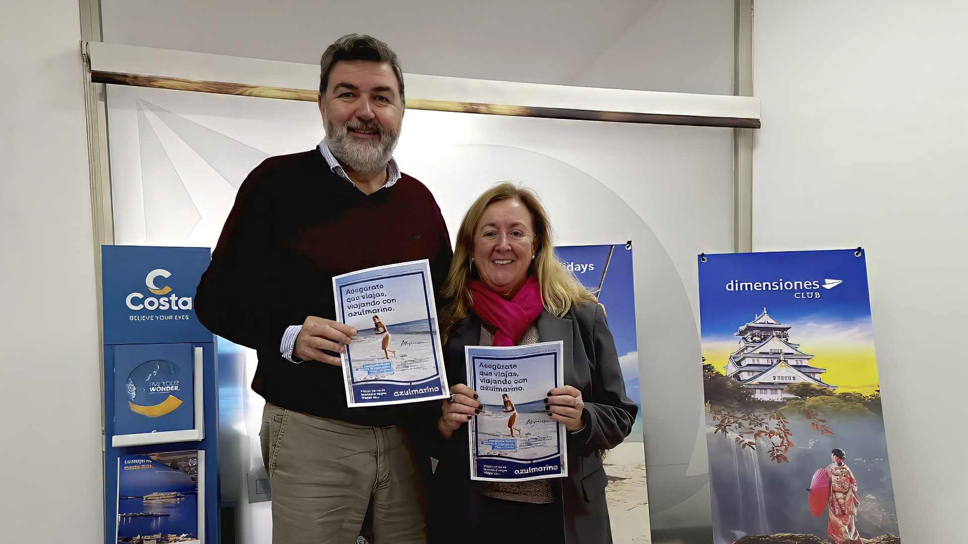 Suscribimos un magnífico acuerdo de colaboración con la agencia de viajes Azulmarino