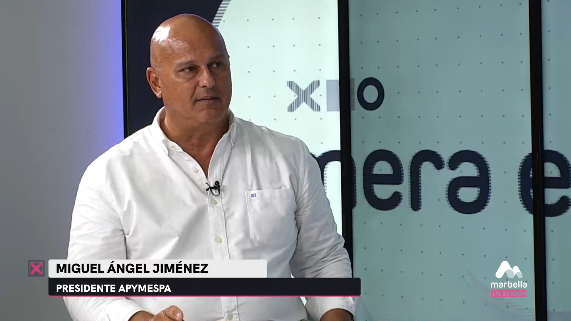 Entrevista en RTV Marbella al presidente de APYMESPA, Miguel Ángel Jiménez